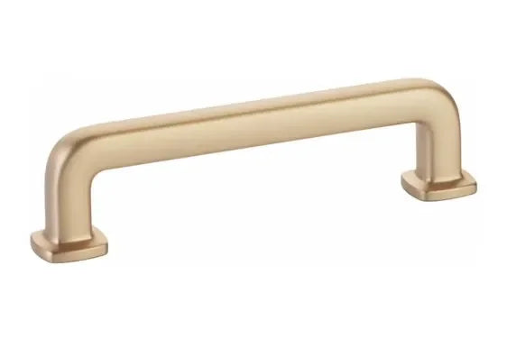 The Emtek Westridge Cabinet Pull in Satin Brass finish