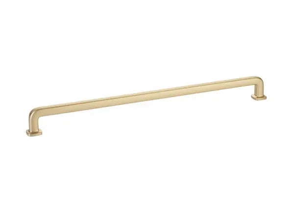 The Emtek Westridge Cabinet Pull in Satin Brass finish