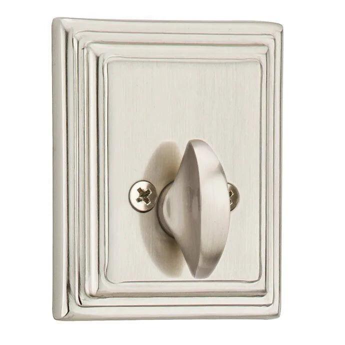Emtek Wilshire Deadbolt, Single Sided in Satin Nickel finish