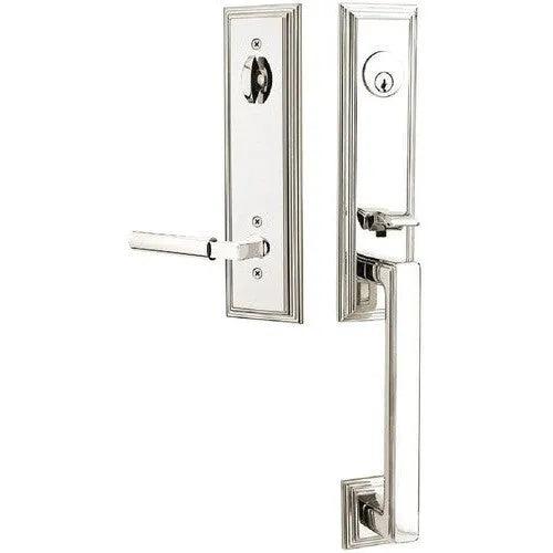 EmtekEmtek Wilshire Tubular Entrance Handleset With Hercules Lever in 