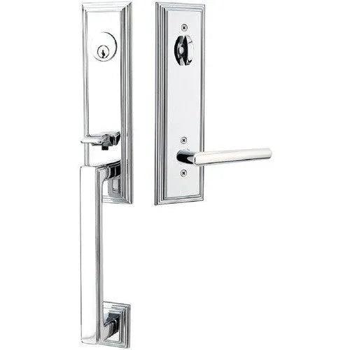 EmtekEmtek Wilshire Tubular Entrance Handleset With Stuttgart Lever in 