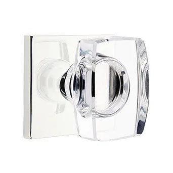 EmtekEmtek Windsor Crystal Knob with Square Rosette in 