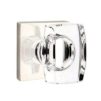 EmtekEmtek Windsor Crystal Knob with Square Rosette in 