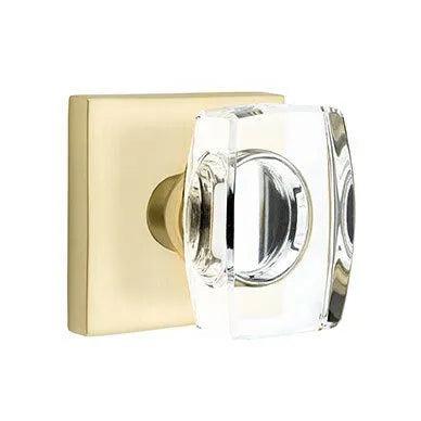 EmtekEmtek Windsor Crystal Knob with Square Rosette in 