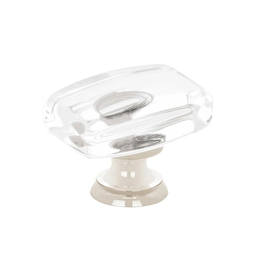 Emtek Windsor Glass Cabinet Knob in Lifetime Polished Nickel finish