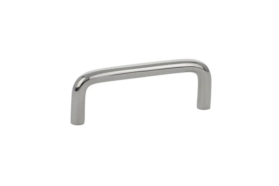Emtek Wire Cabinet Pull, 3" Center to Center in Lifetime Polished Nickel finish