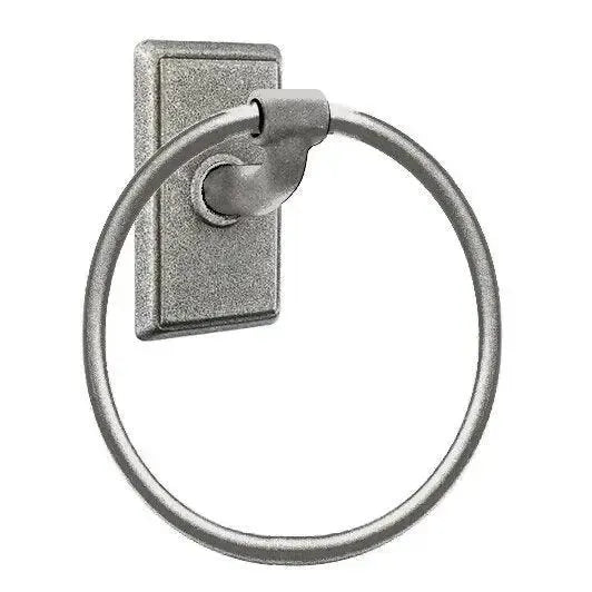 EmtekEmtek Wrought Steel Towel Ring With #3 Rosette in 