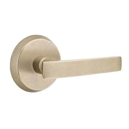Emtek Yuma Lever With #2 Rosette Tumbled White Bronze