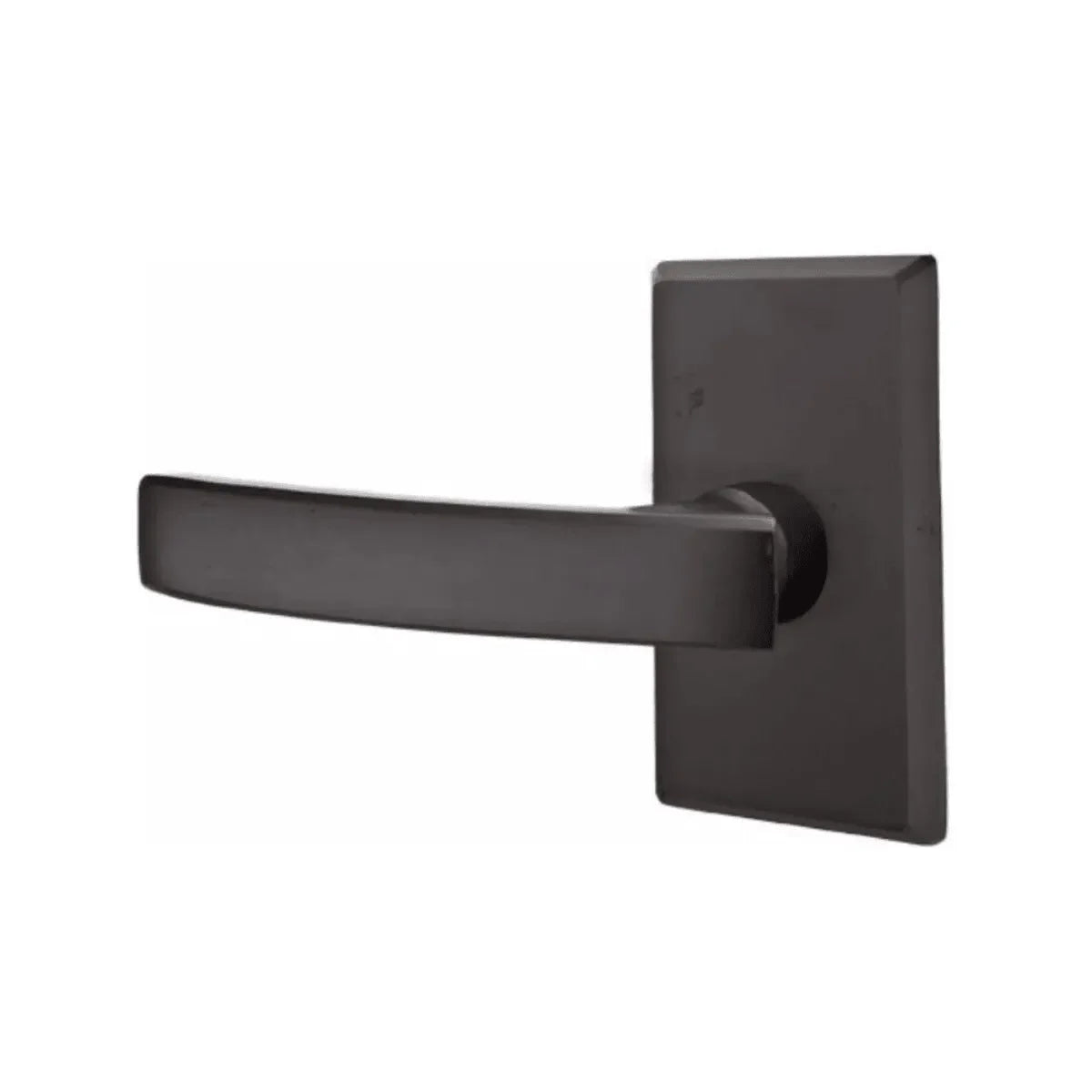 Emtek Yuma Lever With #3 Rosette Flat Black Bronze Patina