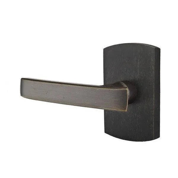 Emtek Yuma Lever With #4 Rosette Medium Bronze Patina