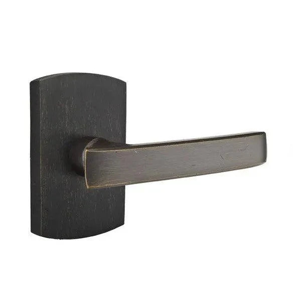 Emtek Yuma Lever With #4 Rosette Medium Bronze Patina