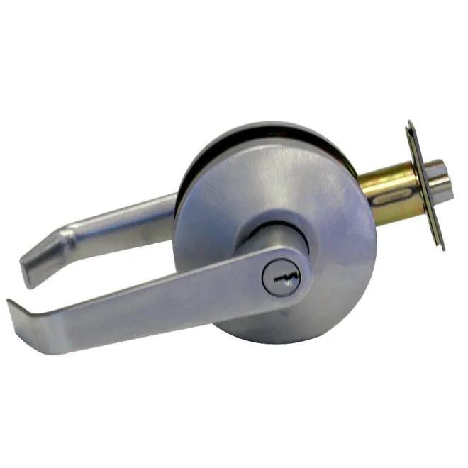 Falcon B Series Office Dane Lever Lock C Keyway Satin Chrome