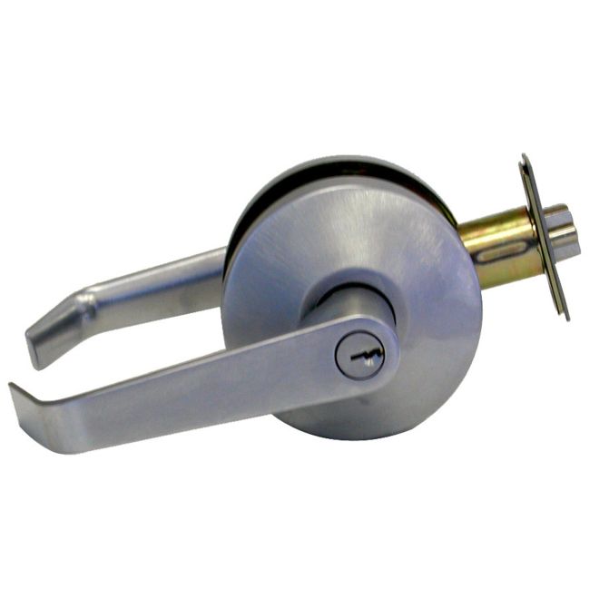 Falcon B Series Office Dane Lever Lock C Keyway in Satin Chrome finish