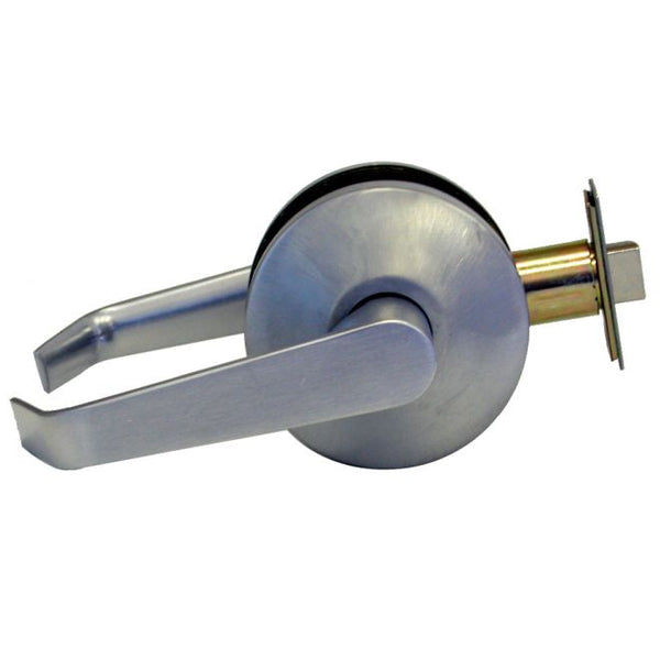 Falcon B Series Passage Dane Lever Lock in Satin Chrome finish