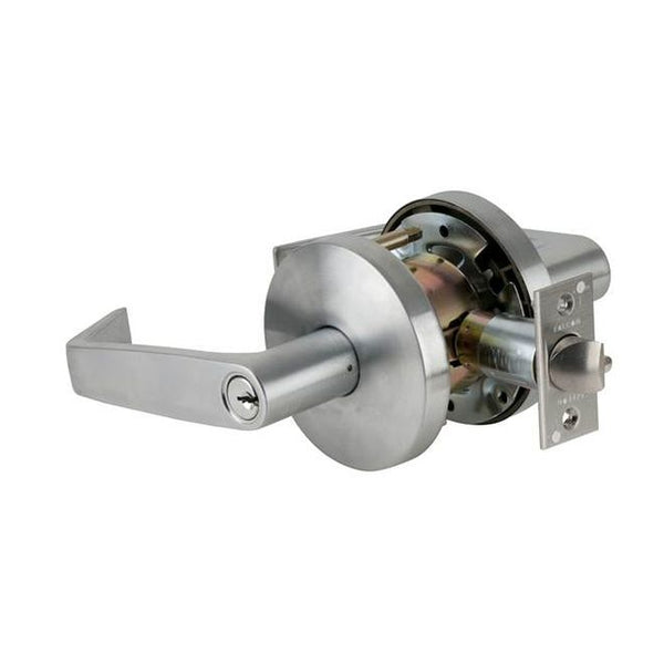 Falcon W Series Office Dane Lever Lock C Keyway in Satin Chrome finish