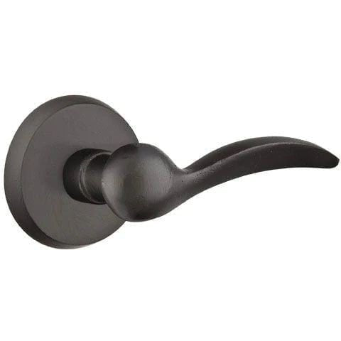 Emtek Durango Lever With #2 Rosette in Flat Black Bronze Patina finish