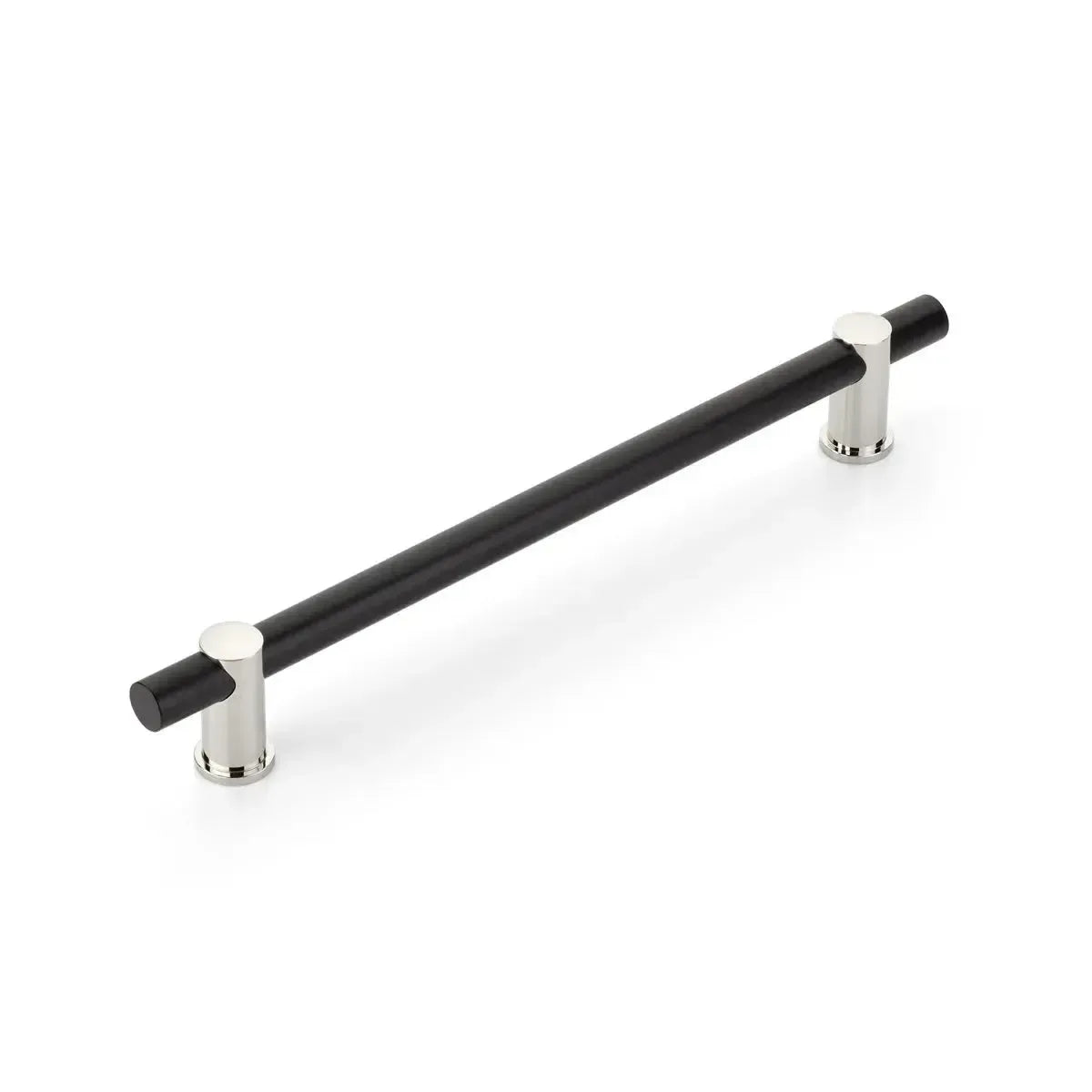 Fonce Appliance Bar Pull Matte Black Bar/Polished Nickel Stem