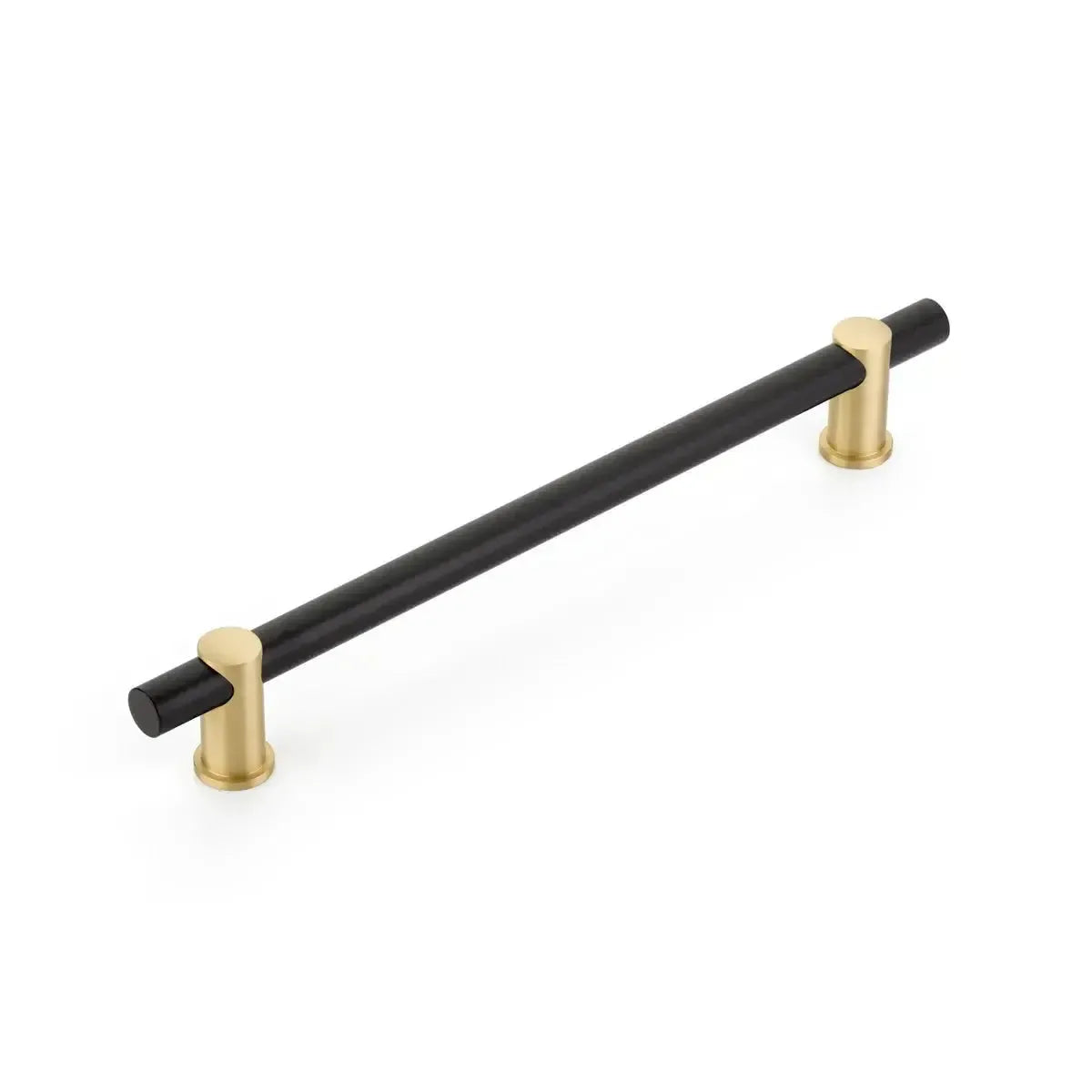 Fonce Appliance Bar Pull Matte Black Bar/Satin Brass Stem