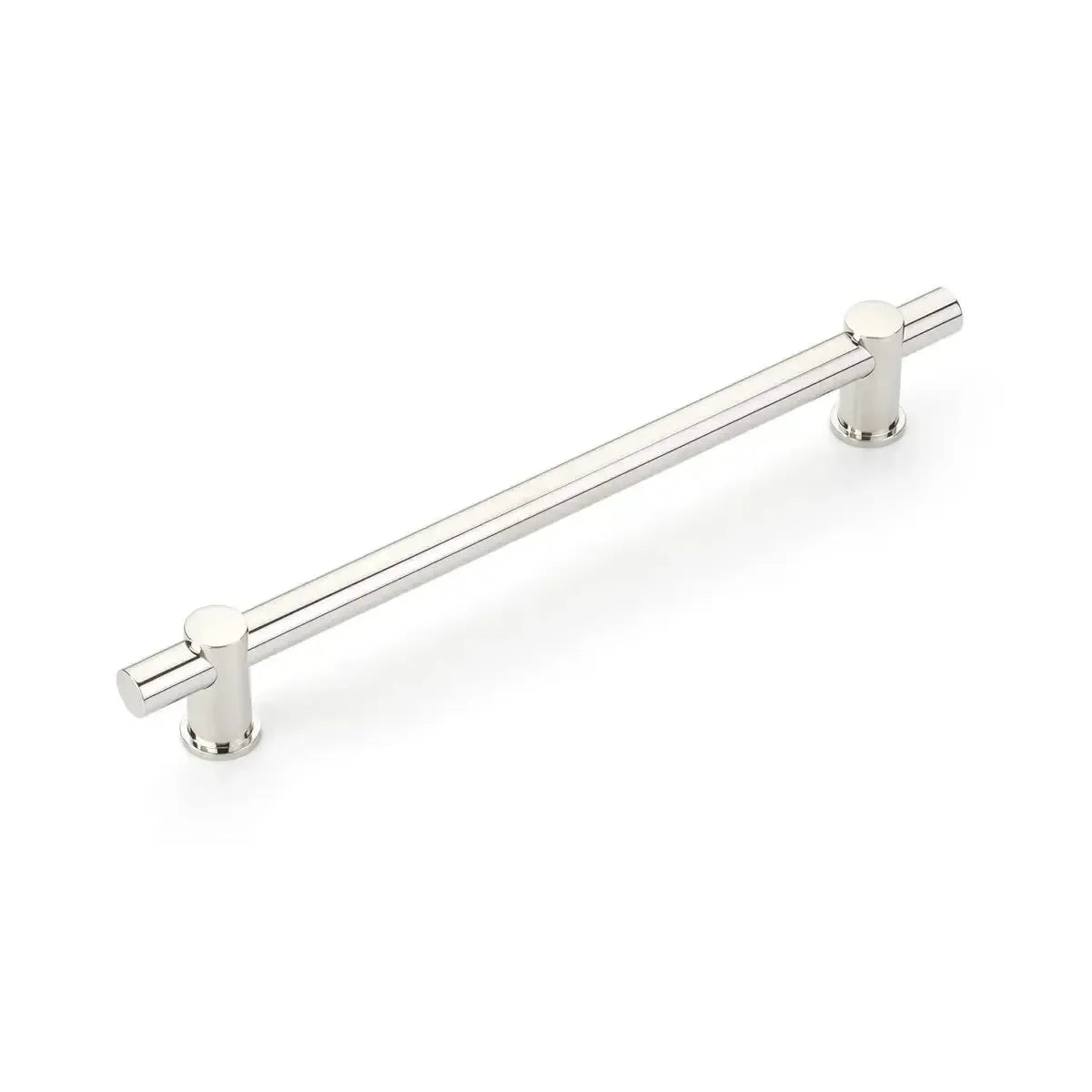 The Schaub Fonce Bar Pull in Polished Nickel finish.