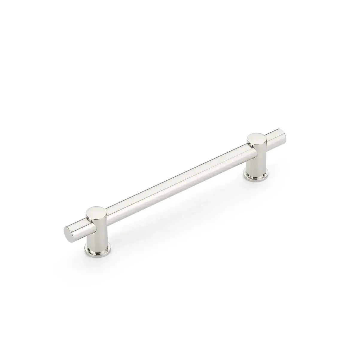 The Schaub Fonce Bar Pull in Polished Nickel finish.