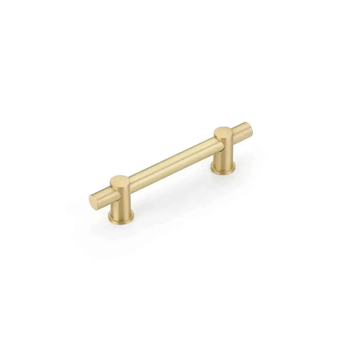 The Schaub Fonce Bar Pull in Satin Brass finish.