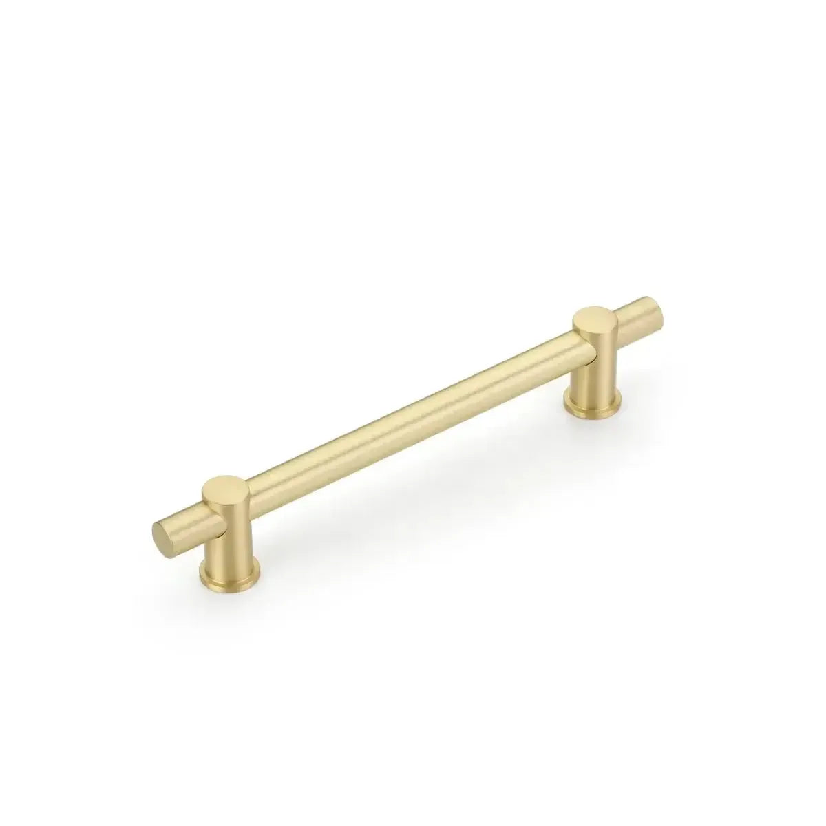 The Schaub Fonce Bar Pull in Satin Brass finish.