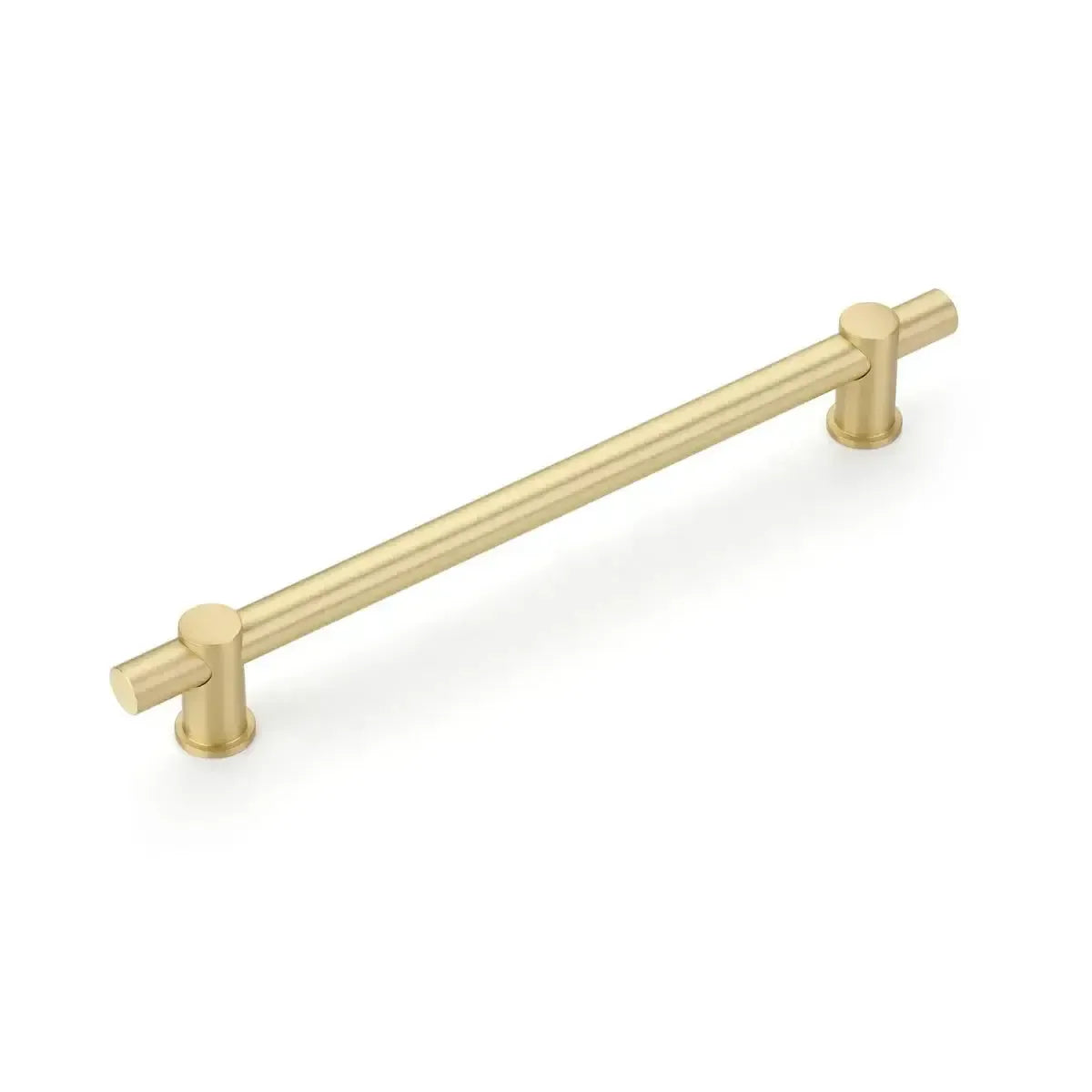 The Schaub Fonce Bar Pull in Satin Brass finish.