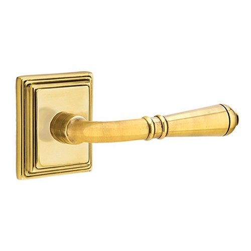 Emtek Turino Lever With Wilshire Rosette in French Antique finish