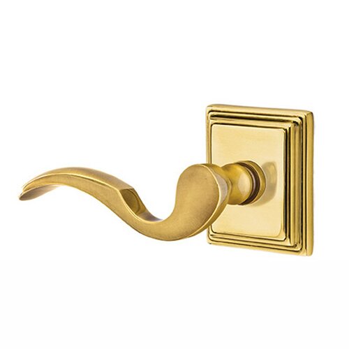 Emtek Cortina Lever With Wilshire Rosette in French Antique finish