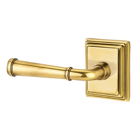 Emtek Merrimack Lever With Wilshire Rosette in French Antique finish