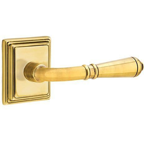 Emtek Turino Lever With Wilshire Rosette in French Antique finish