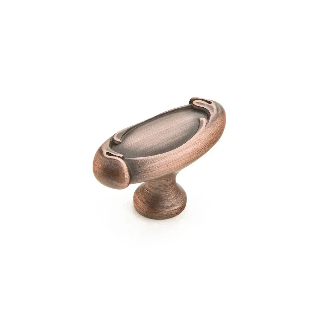 French Farm Oval Cabinet Knob Empire Bronze