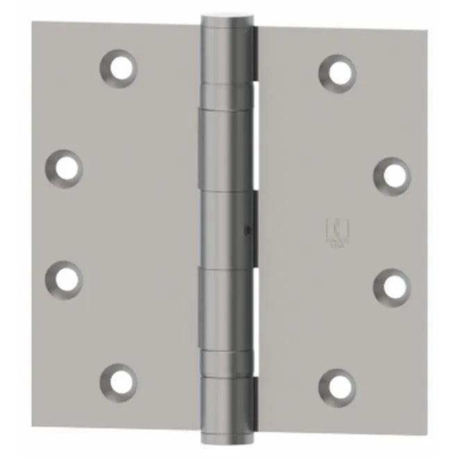Hager 4-1/2" x 4-1/2" Full Mortise Standard Weight Ball Bearing Hinge Flat Black