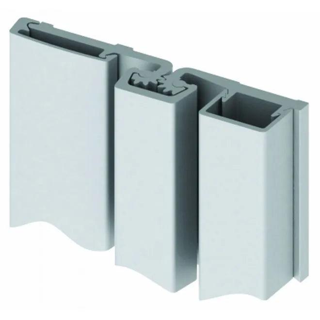 Hager 83" (6' 11") Full Surface Frame Face Dimension Fire Rated Roton Hinge Clear Aluminum