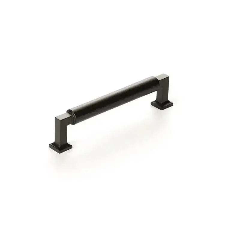 The Schaub Haniburton Cabinet Pull in Matte Black finish.