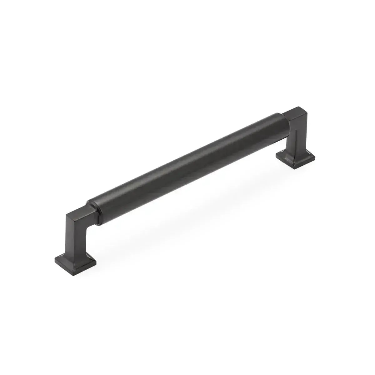 The Schaub Haniburton Cabinet Pull in Matte Black finish.