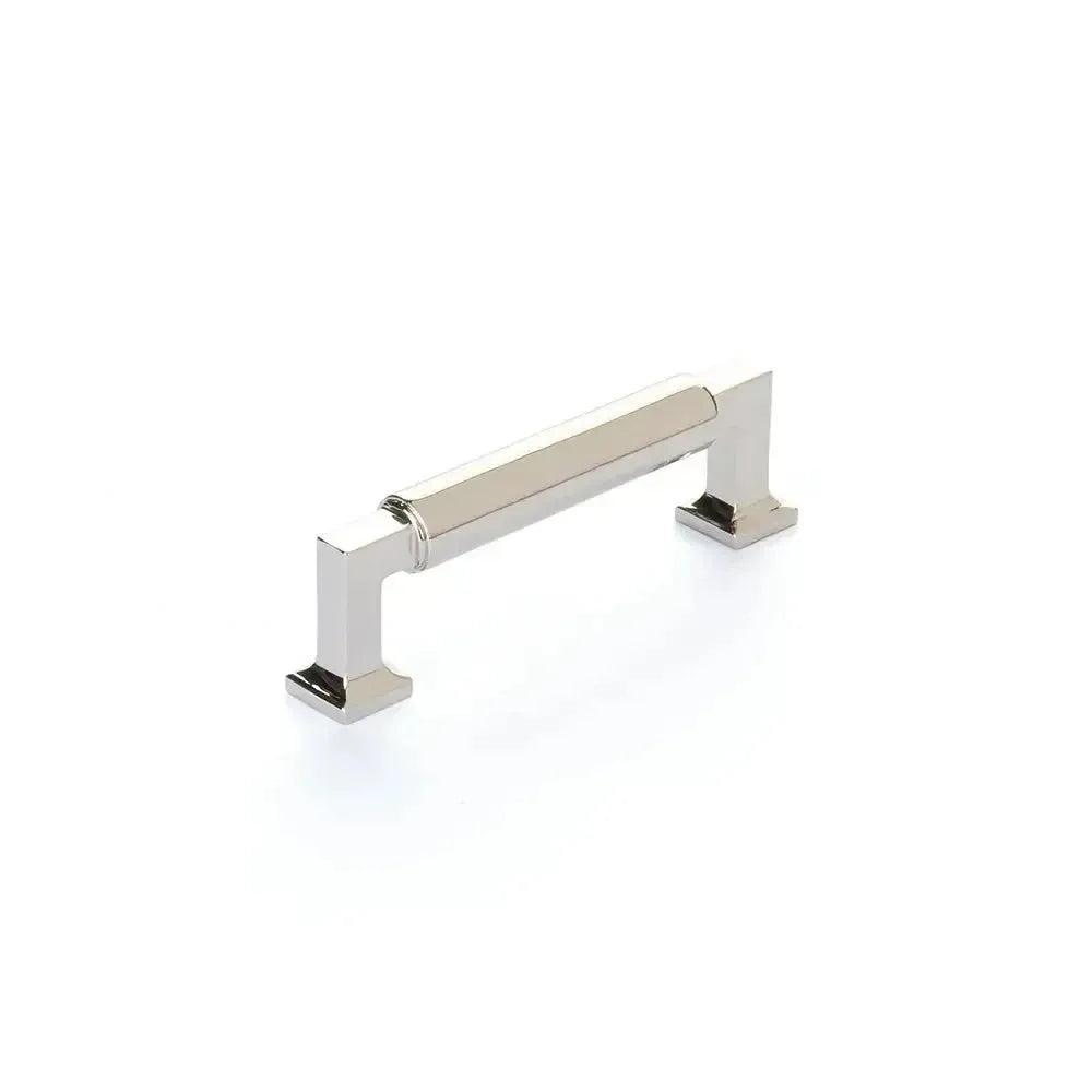 The Schaub Haniburton Cabinet Pull in Polished Nickel finish.