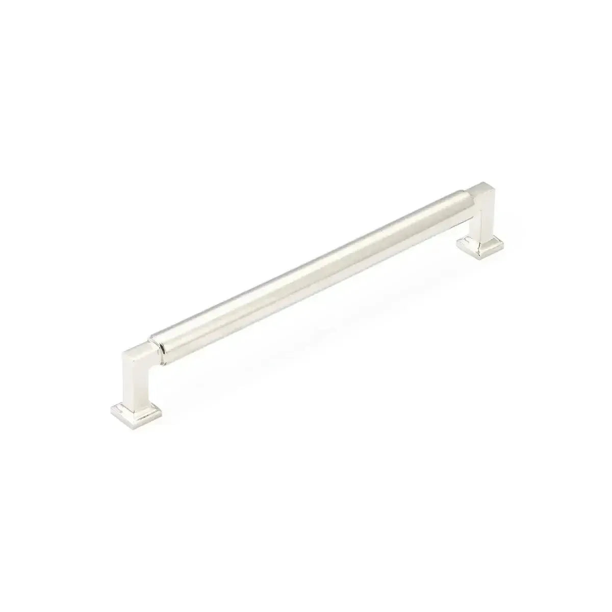 The Schaub Haniburton Cabinet Pull in Polished Nickel finish.
