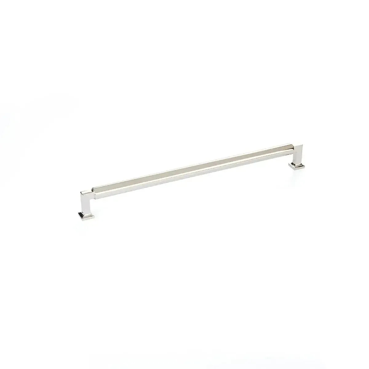 The Schaub Haniburton Cabinet Pull in Polished Nickel finish.