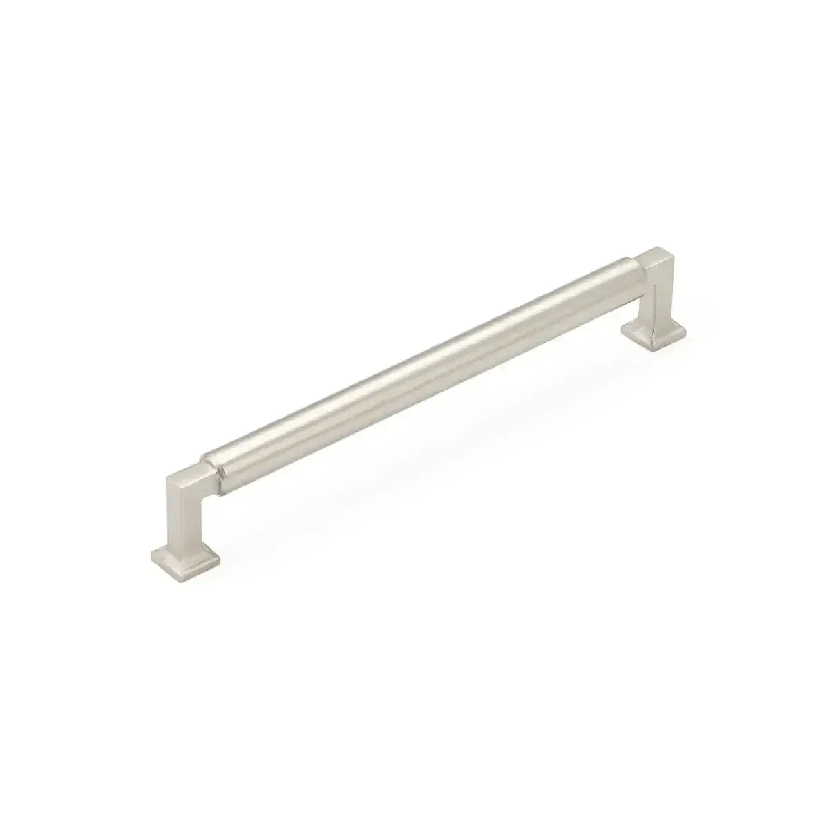 The Schaub Haniburton Cabinet Pull in Satin Nickel finish.