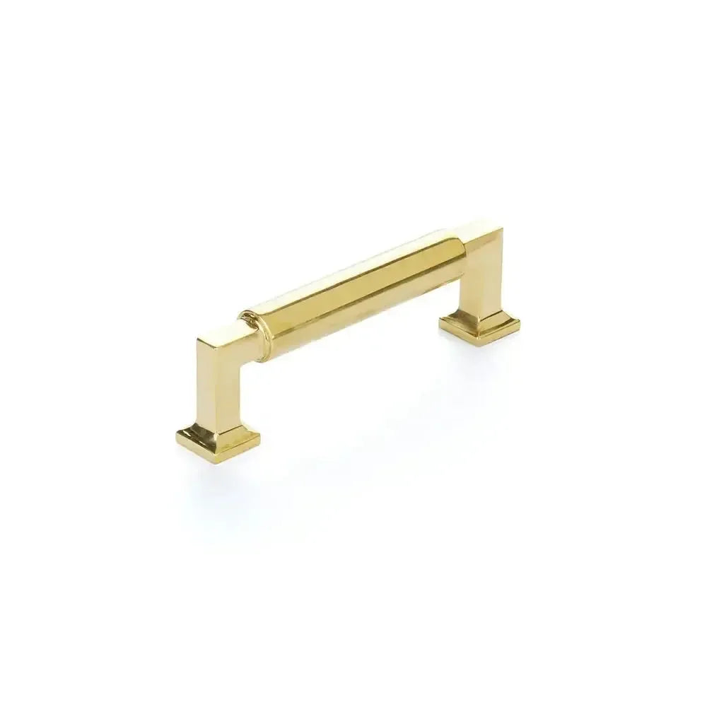 The Schaub Haniburton Cabinet Pull in Unlacquered Brass finish.