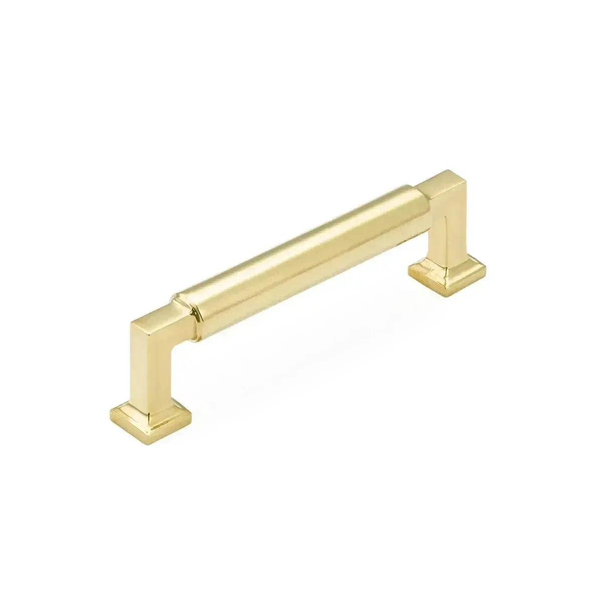 The Schaub Haniburton Cabinet Pull in Unlacquered Brass finish.