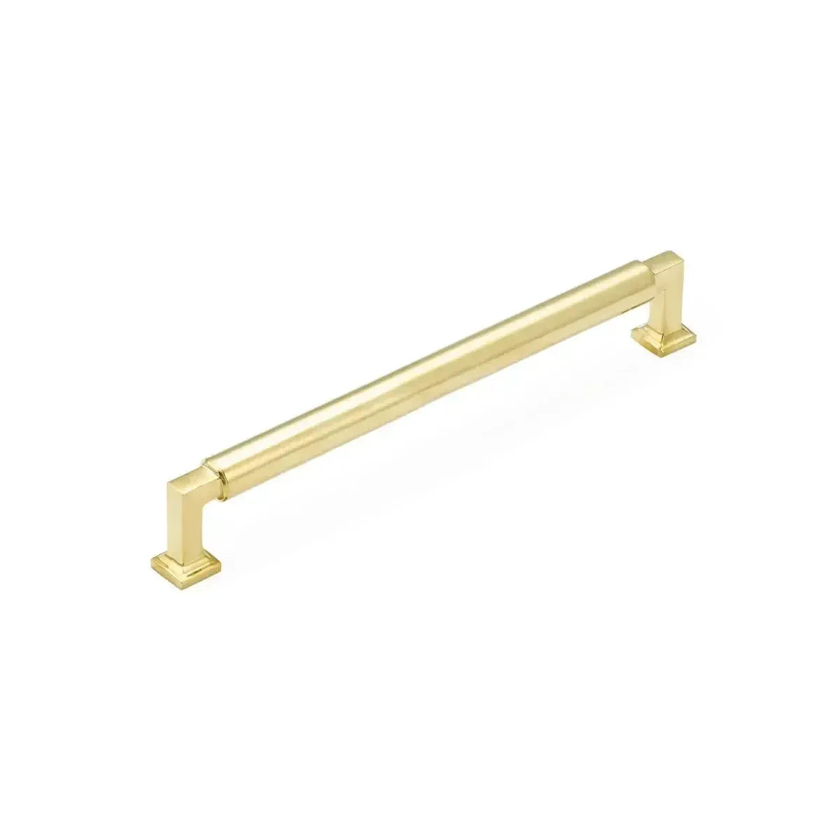 The Schaub Haniburton Cabinet Pull in Unlacquered Brass finish.