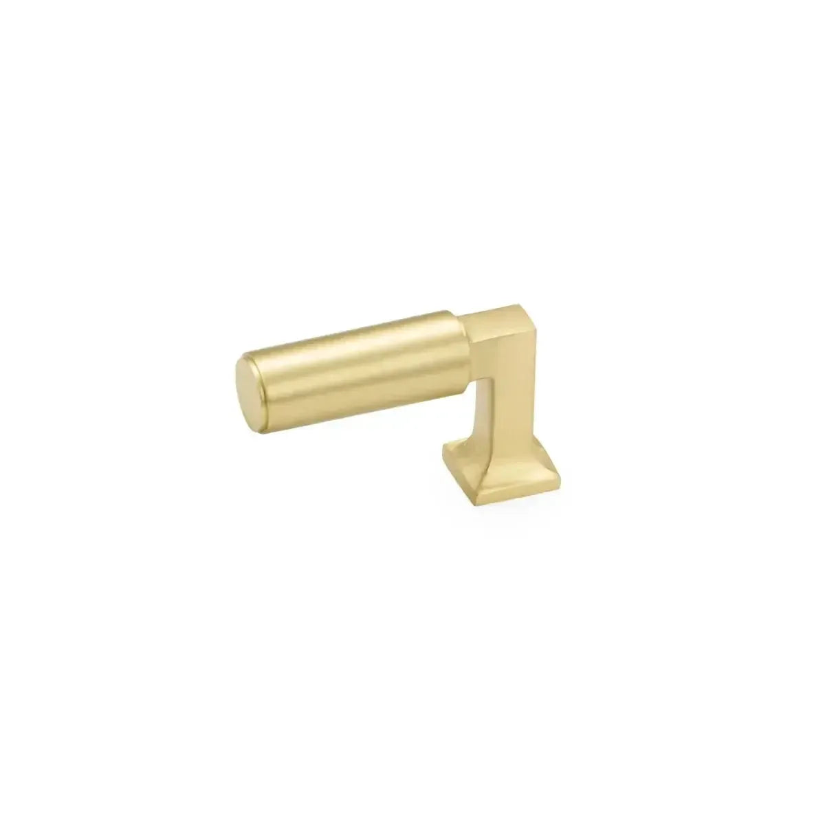 The Schaub Haniburton Finger Pull in Satin Brass finish.