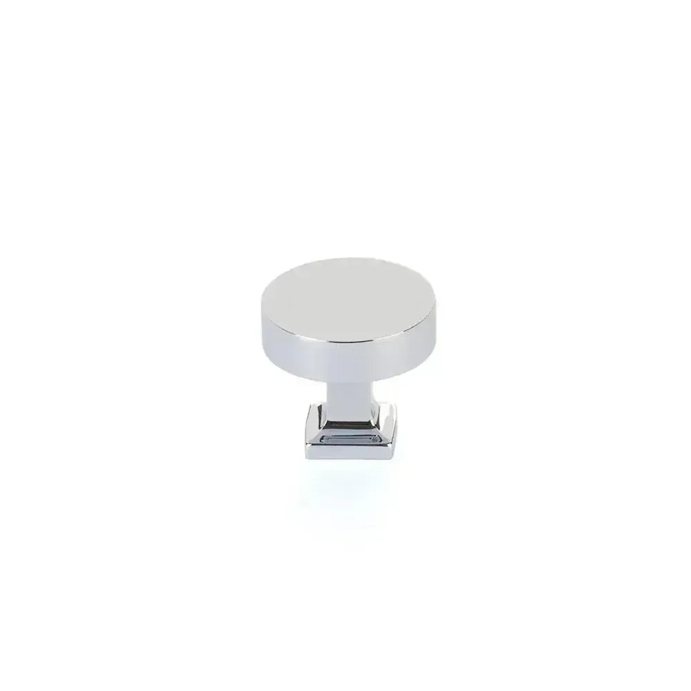 SchaubHaniburton Round Cabinet Knob with Square Base in 