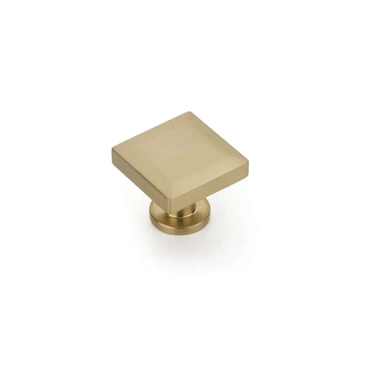 Heathrow Square Cabinet Knob Signature Satin Brass