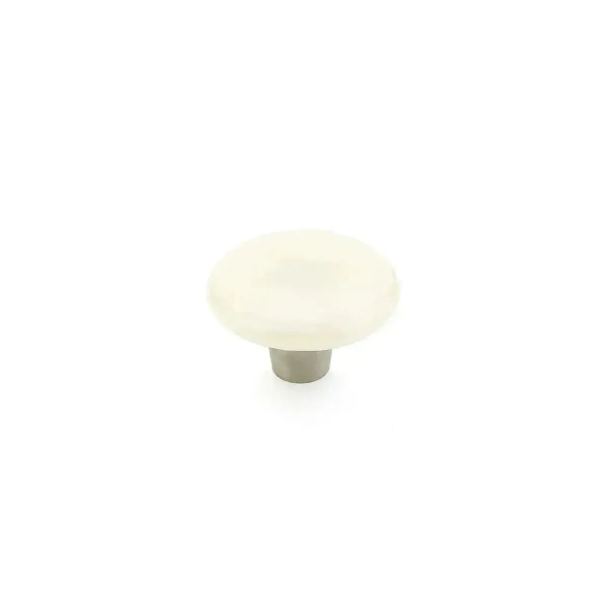Ice Round Cabinet Knob Ivory Silk