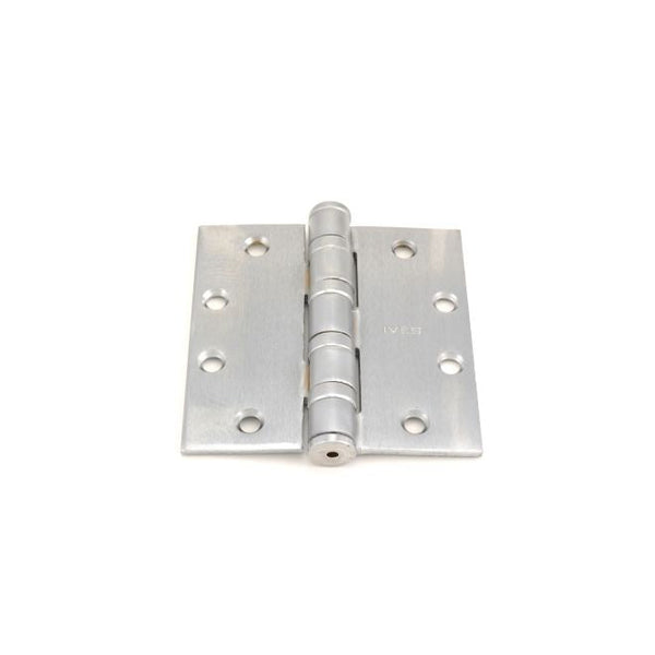 Ives Commercial 4-1/2" x 4-1/2" Five Knuckle Ball Bearing Heavy Weight Hinge in Satin Chrome finish