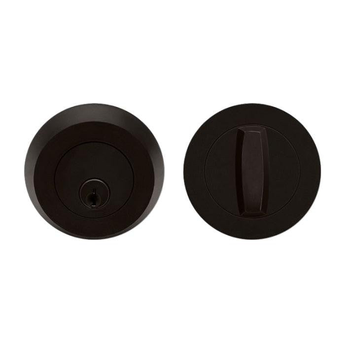 Karcher Keyed Alike Round Single Cylinder Deadbolt in Cosmos Black finish