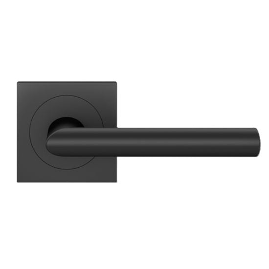 The Karcher Verona Dummy Lever with Square 3 Piece Rosette in Cosmos Black finish